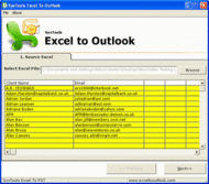 Excel to Outlook screenshot